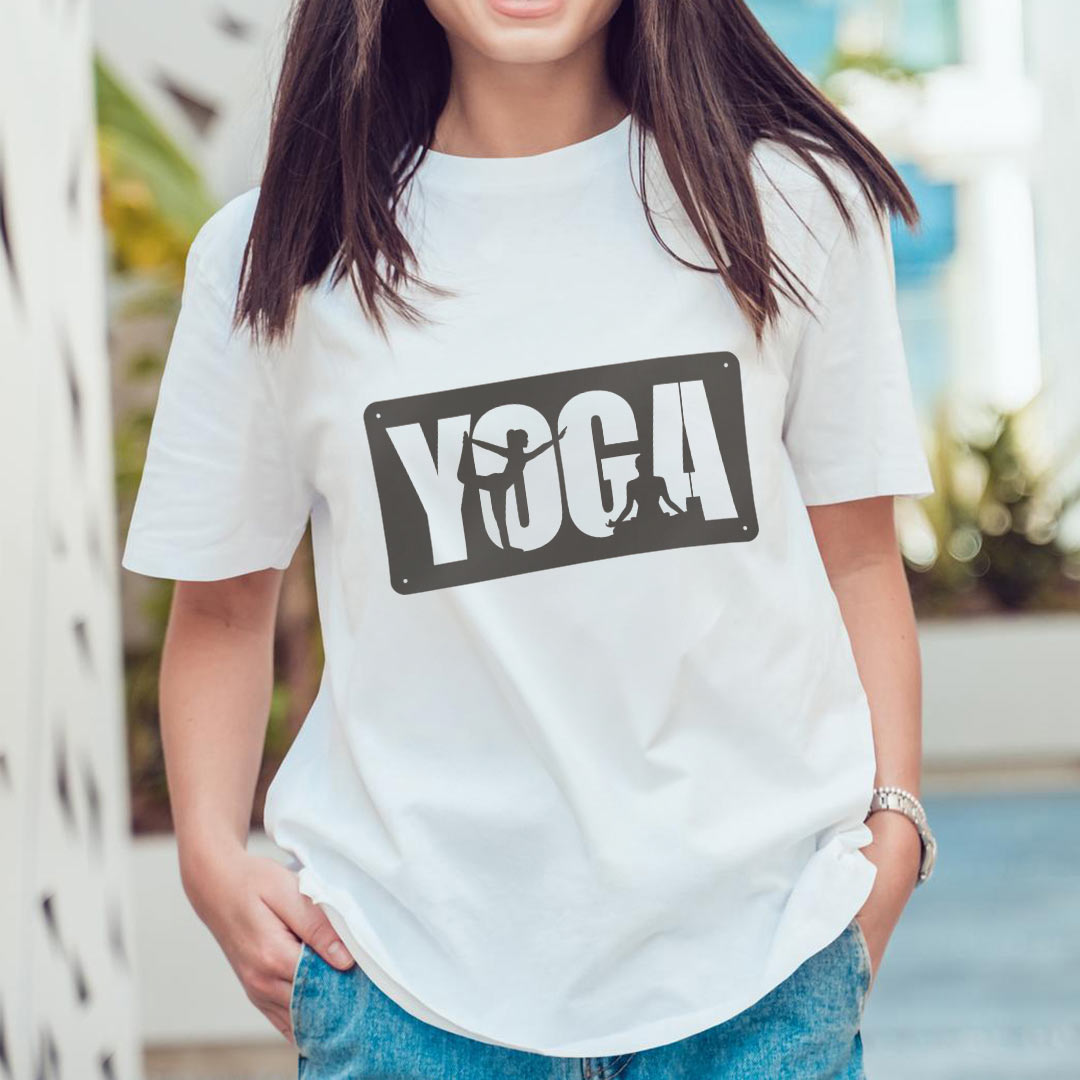 تیشرت طرح یوگا