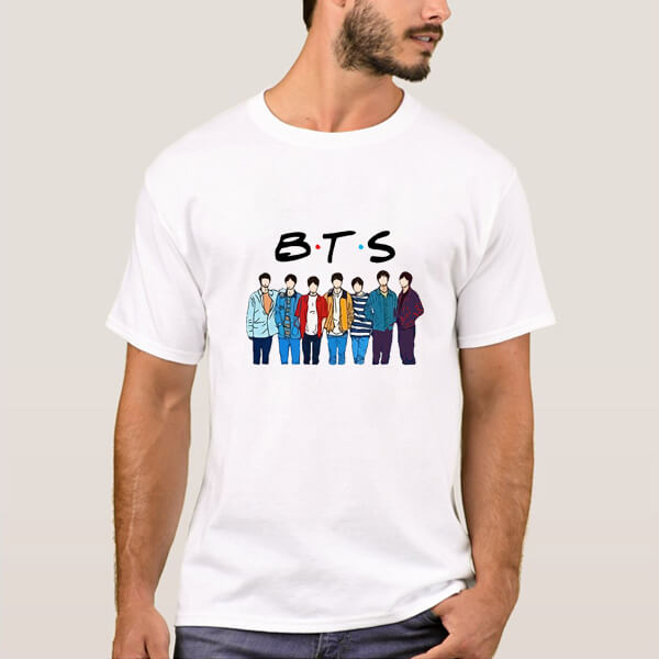 pzood.com_29162932085073 تیشرت سفید طرح گروه بی تی اس BTS - تصویر 1