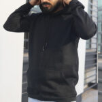 هودی ساده مشکی تو کرک