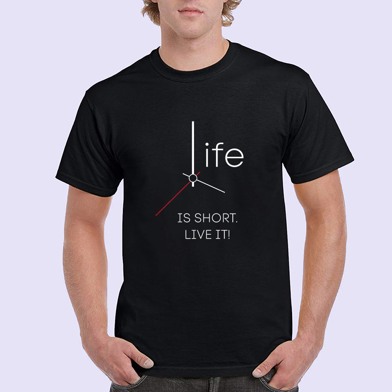 pzood.com_29174501502651 تیشرت طرح ساعت و زمان - تصویر 1
