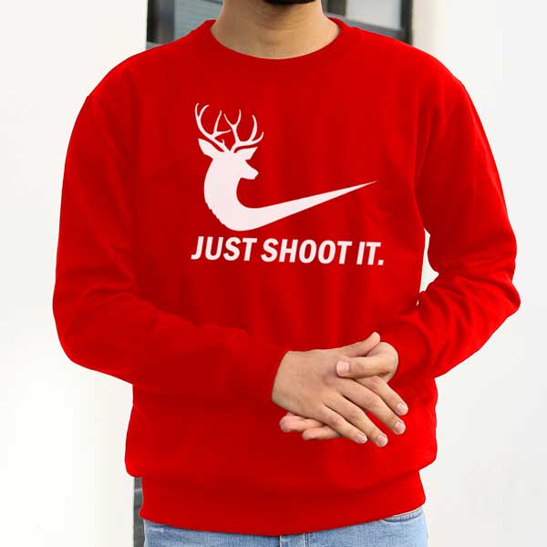 pzood.com_33166560100541 پلیور طرح گوزن لوگو نایک - تصویر 1