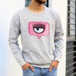 پلیور دورس طرح چشم صورتی