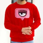 پلیور دورس طرح چشم صورتی - تصویر 4