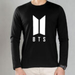 تیشرت آستین بلند لوگو BTS