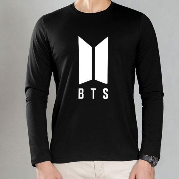 pzood.com_33166671326678 تیشرت آستین بلند لوگو BTS - تصویر 1