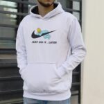 هودی سفید طرح سیمپسون تنبل