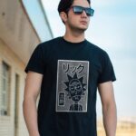 تیشرت مردانه طرح ریک ژاپنی